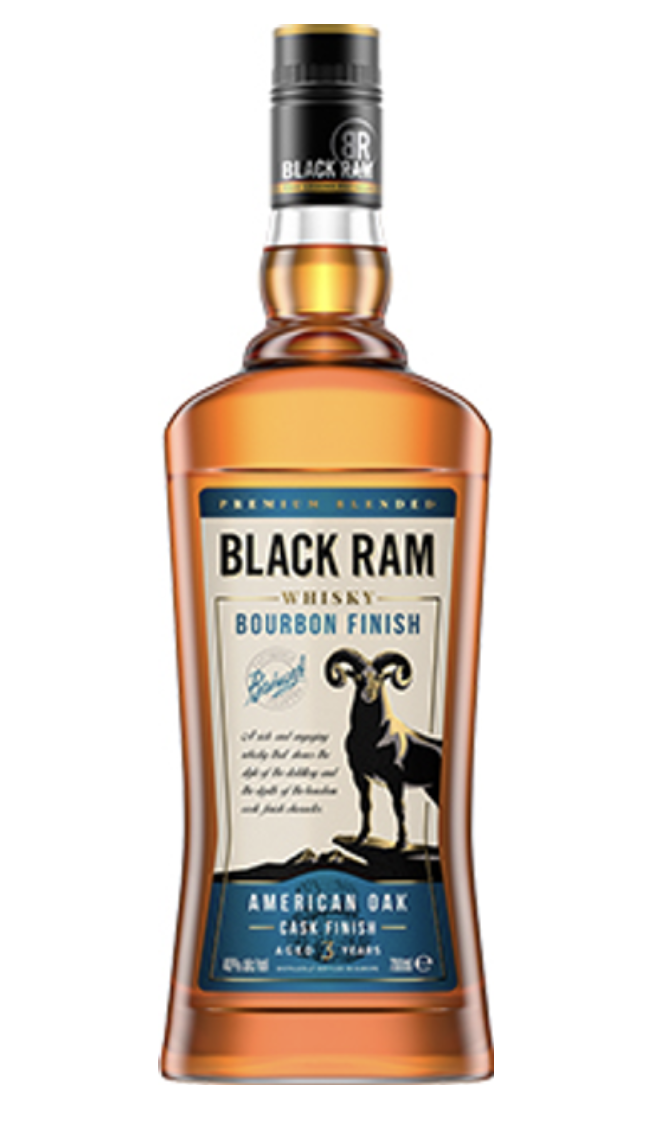 Віскі Black Ram Bourbon 40% 0.5 л